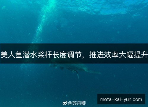 美人鱼潜水桨杆长度调节，推进效率大幅提升